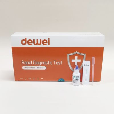 CE Certified D-dimer Rapid Test Kit for Whole Blood/Plasma Diagnosis